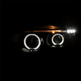 Coolstuffguru Compatible with BMW E53 X5 3.0i 4.4i Black Halo LED Projector Headlights Pair