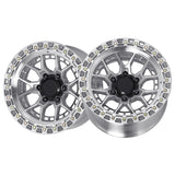 1 X Lock Off Road Commando 20X10 8X165.1 125.2 Hub 4.79 Offset Machine With Clear Coat Wheel Rim