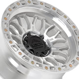 1 X Lock Off Road Combat 20x9 6x135 87.1 Hub 5 Offset Machine With Clear Coat Wheel Rim