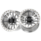 1 X Lock Off Road Yosemite 17X9 5X127 71.5 Hub 5 Offset Machine With Clear Coat Wheel Rim