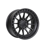 1 X Lock Off Road Baja 17X9 6X139.7 106.2 Hub 5 Offset Matte Black W Matte Black Ring Wheel Rim