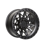 1 X Lock Off Road Lunatic 20X9 8X165.1 125.2 Hub 5.79 Offset Matte Black W Matte Black Ring Wheel Rim