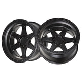 1 X Lock Off Road Olympus 18X9 6X139.7 106.2 Hub 4.53 Offset Matte Black W Matte Black Ring Wheel Rim