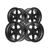 1 X Lock Off Road Olympus 18X9 6X139.7 106.2 Hub 4.53 Offset Matte Black W Matte Black Ring Wheel Rim