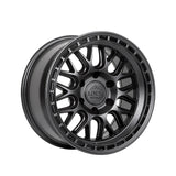1 X Lock Off Road Onyx 17x9 6x139.7 106.2 Hub 4.53 Offset Matte Black W Matte Black Ring Wheel Rim