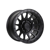 1 X Lock Off Road Yosemite 17X9 6X139.7 106.2 Hub 5 Offset Matte Black W Matte Black Ring Wheel Rim