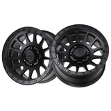 1 X Lock Off Road Yosemite 17X9 6X139.7 106.2 Hub 5 Offset Matte Black W Matte Black Ring Wheel Rim