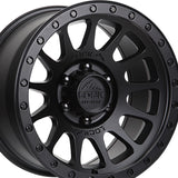 1 X Lock Off Road Yosemite 17X9 6X139.7 106.2 Hub 5 Offset Matte Black W Matte Black Ring Wheel Rim