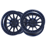 1 X Lock Off Road Baja 17X9 6X139.7 106.2 Hub 5 Offset Matte Blue Wheel Rim