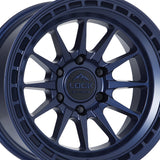 1 X Lock Off Road Baja 17X9 6X139.7 106.2 Hub 5 Offset Matte Blue Wheel Rim