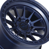 1 X Lock Off Road Baja 17X9 6X139.7 106.2 Hub 5 Offset Matte Blue Wheel Rim