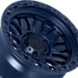 1 X Lock Off Road Combat 17x9 6x135 87.1 Hub 4.53 Offset Matte Blue Wheel Rim