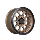1 X Lock Off Road 50CAL 20x9 6x139.7 106.2 Hub 5 Offset Matte Bronze W Matte Black Ring Wheel Rim