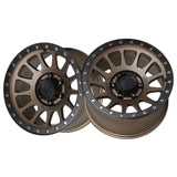 1 X Lock Off Road Yosemite 20x9 6x139.7 106.2 Hub 5 Offset Matte Bronze W Matte Black Ring Wheel Rim