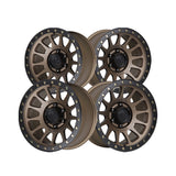 1 X Lock Off Road Yosemite 17X9 5X127 71.5 Hub 5 Offset Matte Desert Bronze W Matte Black Ring Wheel Rim