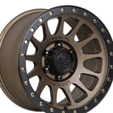 1 X Lock Off Road Yosemite 20x10 5x127 71.5 Hub 4.79 Offset Matte Bronze W Matte Black Ring Wheel Rim