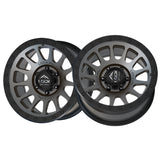 1 X Lock Off Road Yosemite 20x10 5x127 71.5 Hub 4.79 Offset Matte Grey W Matte Black Ring Wheel Rim