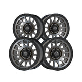 1 X Lock Off Road Yosemite 20x10 6x135 87.1 Hub 4.79 Offset Matte Grey W Matte Black Ring Wheel Rim