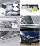 Coolstuffguru Compatible with Dodge Neon Base Sport Chrome Clear Parking Signal Lights Lamps Pair