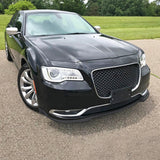 Coolstuffguru Black Front Bumper Lip Compatible with Chrysler 300 2015-2021