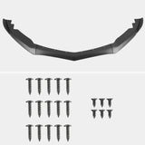 Coolstuffguru Matte Black PP Front Bumper Lip Spoiler Splitter 3 Pieces Compatible with Cadillac ATS 2015-2018