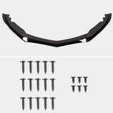 Coolstuffguru Glossy Black PP Front Bumper Lip Spoiler Splitter 3PC Compatible with Cadillac ATS 2015-2018