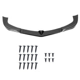 Coolstuffguru Glossy Black Front Bumper Lip Splitter Spoiler 3PC Compatible with Mercedes Benz W204 2012-2014