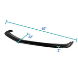 Coolstuffguru Compatible with Chevy Camaro V8 Front Bumper Lip Chin Spoiler Splitter Trim Black ZL1 Style