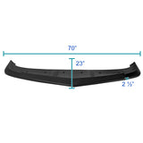 Coolstuffguru Compatible with Chevy Camaro A-Style Black Front Bumper Lip Chin Spoiler Trim Splitter Assembly