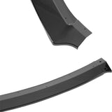 Coolstuffguru Glossy Black Front Bumper Lip Body Kit Spoiler 3PC Compatible with Honda Civic Sedan 2016-2018