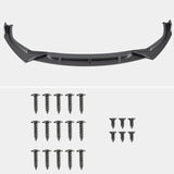 Coolstuffguru Matte Black Front Bumper Lip Compatible with Honda Civic 4DR 2019-2021