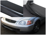 Coolstuffguru Compatible with Honda Civic Carbon Fiber Type Front Bumper Lip Add-On Spoiler R