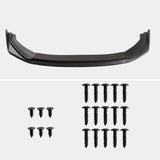 Coolstuffguru Black Front Bumper Lip Spoiler Splitter Body Kit 3PC Compatible with Honda Compatible with 2014-2017