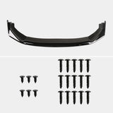 Coolstuffguru Glossy Black Front Bumper Lip Spoiler Splitter 3PC Compatible with Honda Compatible with 2014-2017