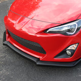 Coolstuffguru Compatible with Scion FRS Toyota GT86 Black PP Front Bumper Lip Chin Splitter Spoiler Unpainted