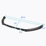 Coolstuffguru Black Front Bumper Lip Spoiler Splitter Compatible with Volkswagen Golf MK7 2014-2017