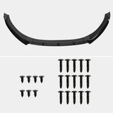 Coolstuffguru Glossy Black Front Bumper Lip Spoiler Body Kits 3PC Compatible with Hyundai Elantra 2017-2018