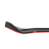 Coolstuffguru Glossy Black Red Trim Front Bumper Lip Spoiler 3PC Compatible with Lexus IS250 F-Sport 2014-2016