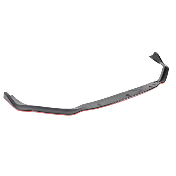 Coolstuffguru Glossy Black Red Trim Front Bumper Lip Spoiler 3PC Compatible with Lexus IS250 F-Sport 2014-2016