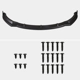 Coolstuffguru Matte Black Front Bumper Body Lip Kit Spoiler 3PC Compatible with Tesla Model 3 Sedan 2017-2020