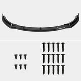 Coolstuffguru Glossy Black Front Bumper Body Lip Kit Spoiler 3PC Compatible with Tesla Model 3 Sedan 2017-2020