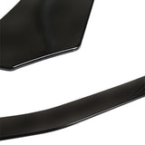 Coolstuffguru Universal Gloss Black Front Bumper Lip Spoiler Splitter Body Kit 3PC Free Ship