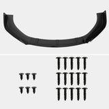 Coolstuffguru Universal Glossy Black Front Lip Spoiler Splitter Body 3PC Style Set