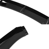 Coolstuffguru Universal Glossy Black Front Lip Spoiler Splitter Body 3PC Style Set