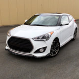 Coolstuffguru Glossy Black Front Bumper Lip Spoiler Splitter Compatible with Hyundai Veloster Turbo 2013-2017