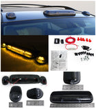 Coolstuffguru 3 Pc. Set Clear Lens Yellow Amber Led Cab Roof Top Running Lights