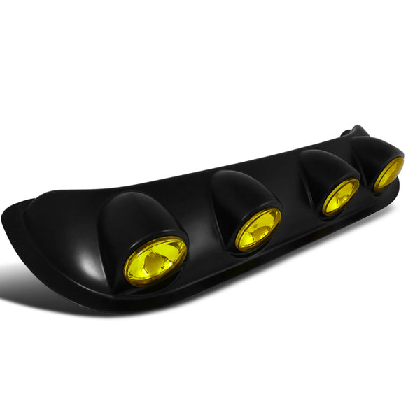 Coolstuffguru Compatible with Toyota Subaru Bmw Mitsubishi Chevy, Off Road 4x4 Roof 4 Yellow Fog Light Setup