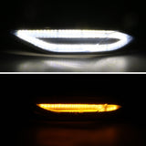 Coolstuffguru Compatible with Porsche Cayenne 958 Smoke Lens LED Side Marker Lights Tinted Signal Lamps