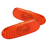 Coolstuffguru Compatible with Toyota Celica MR2 Spyder Amber Side Marker Lights Bumper Lamps (Left+Right)