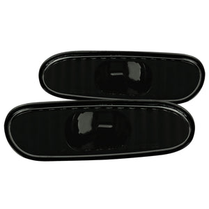 Coolstuffguru Compatible with Toyota Celica MR2 Spyder Black/Smoke Side Marker Bumper Signal Lights Pair